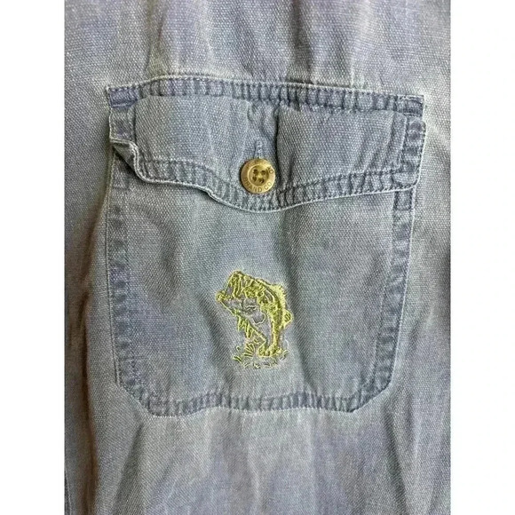 Red Head Brand Co Men's Short Sleeve Linen Button Down Shirt Men's Size XL - Picture 2 of 8